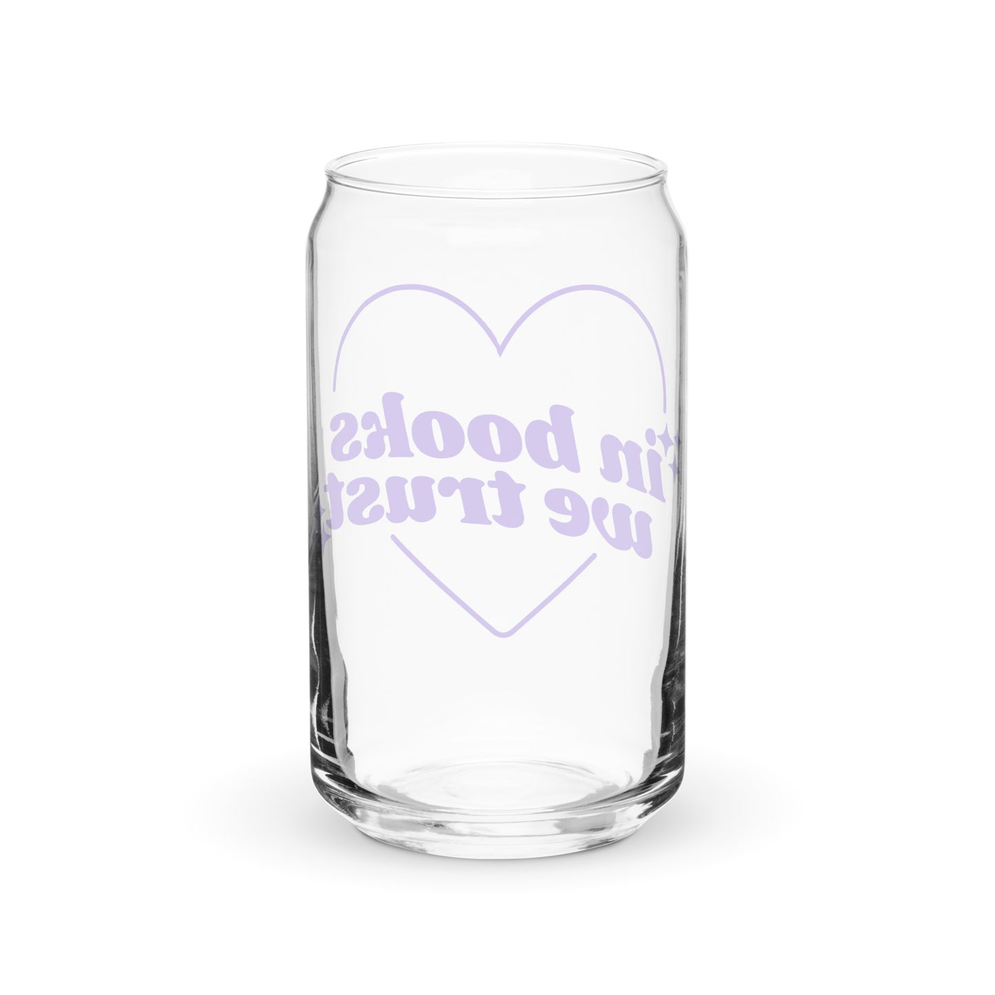 In Books We Trust Glass Cup
