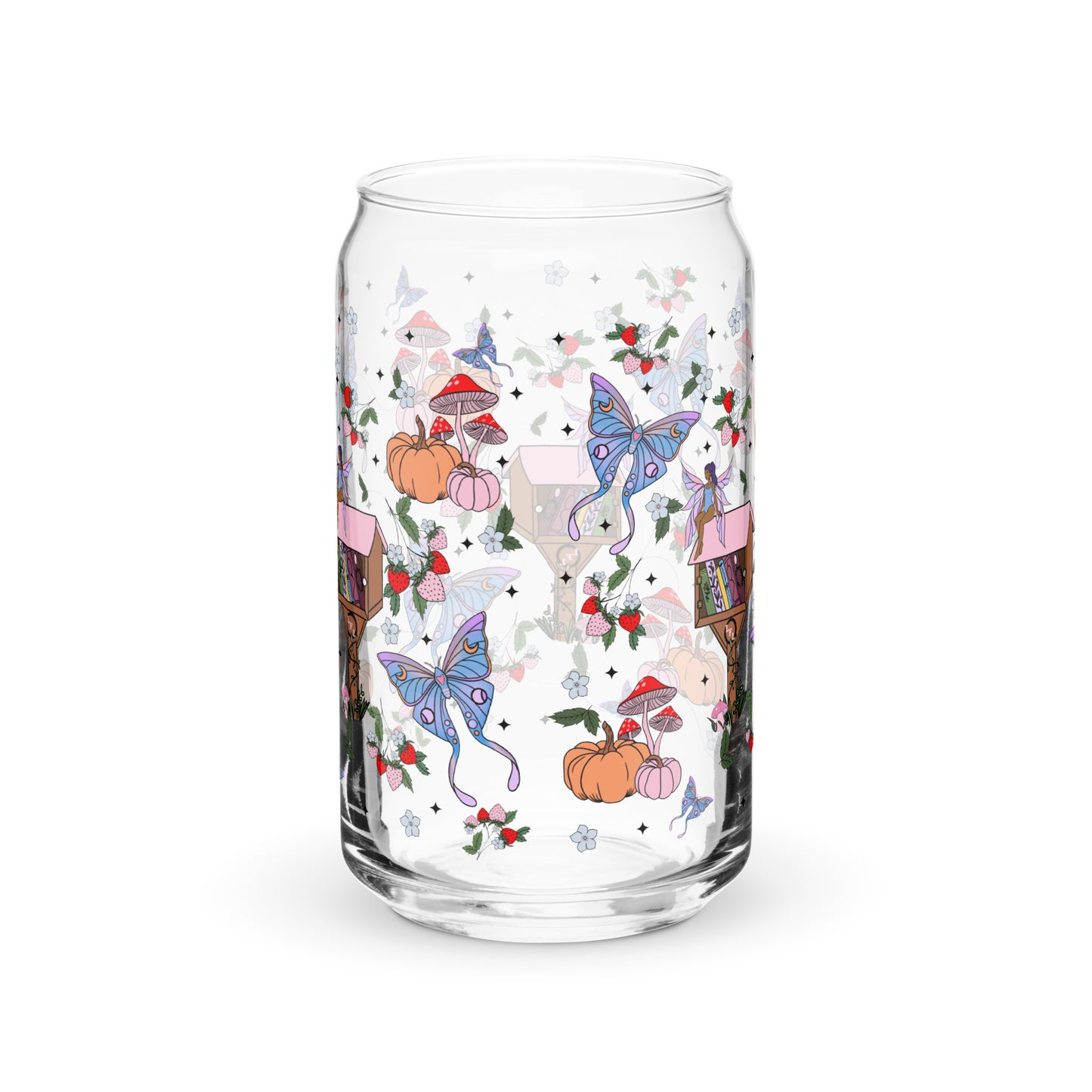 Pumpkin Fairy Glass Cup