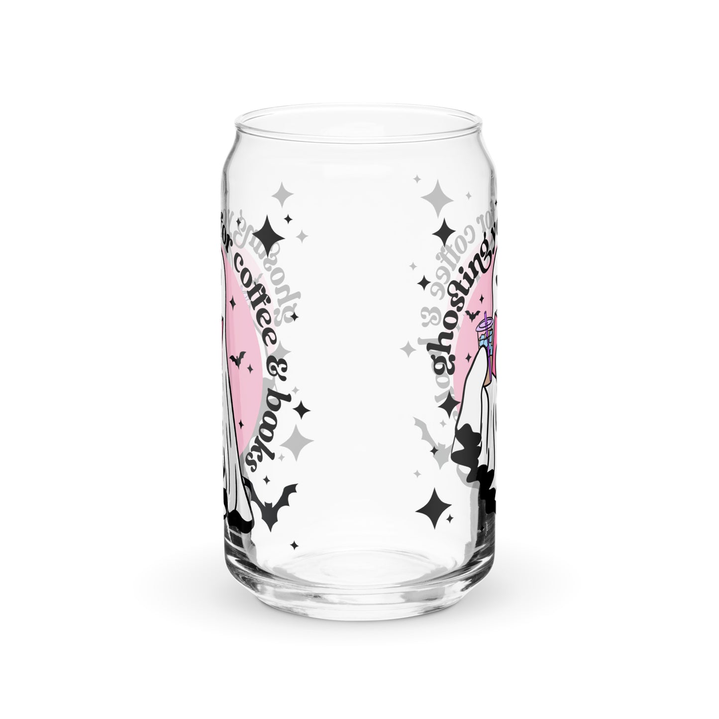 Ghosting You For Books Glass Cup