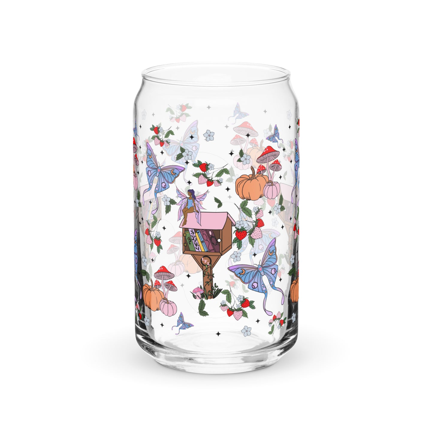 Pumpkin Fairy Glass Cup