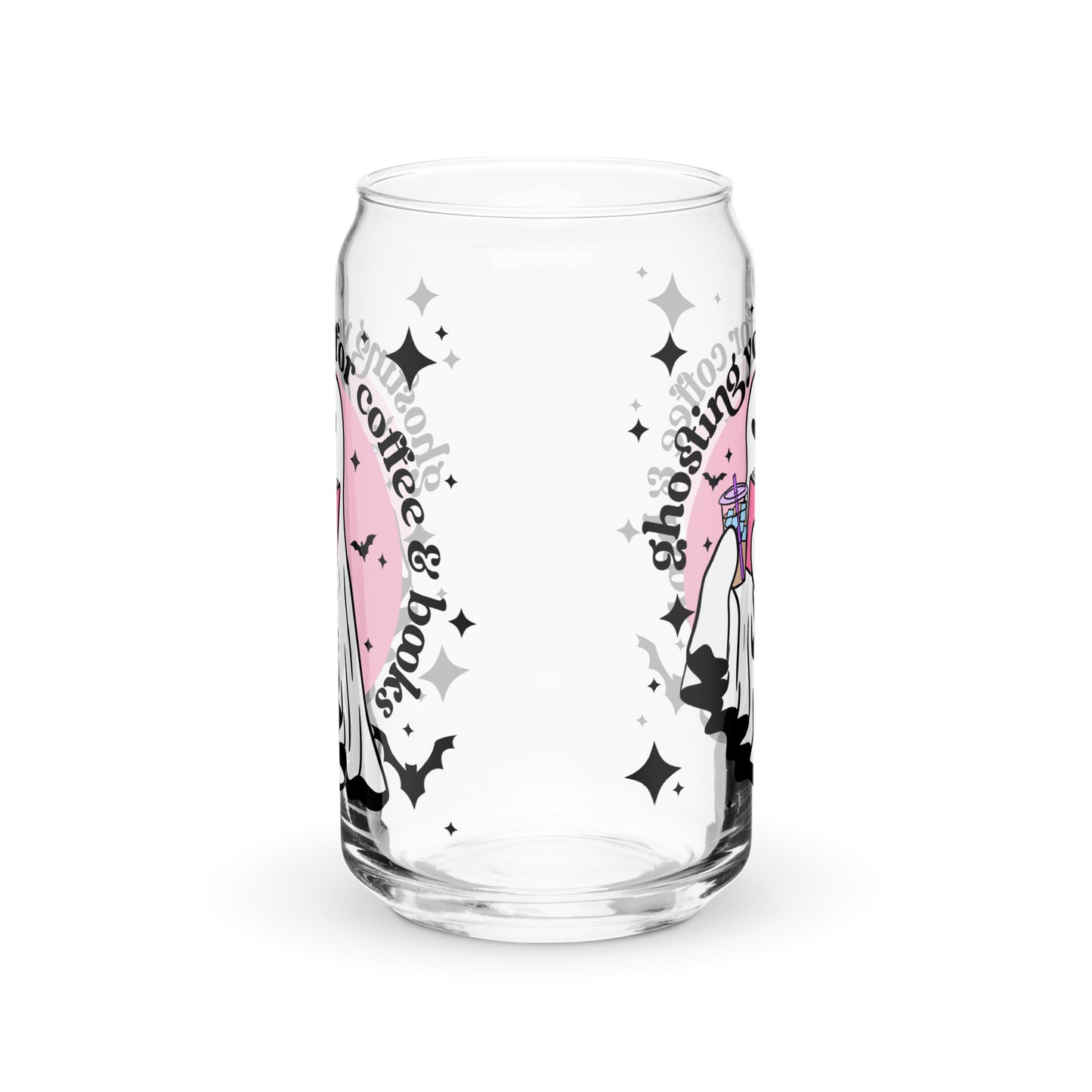 Ghosting You For Books Glass Cup