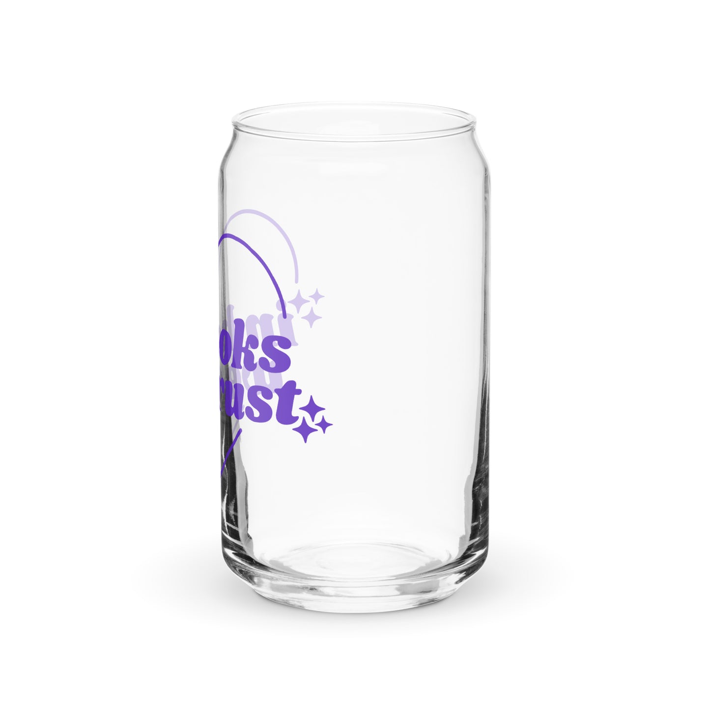 In Books We Trust Glass Cup