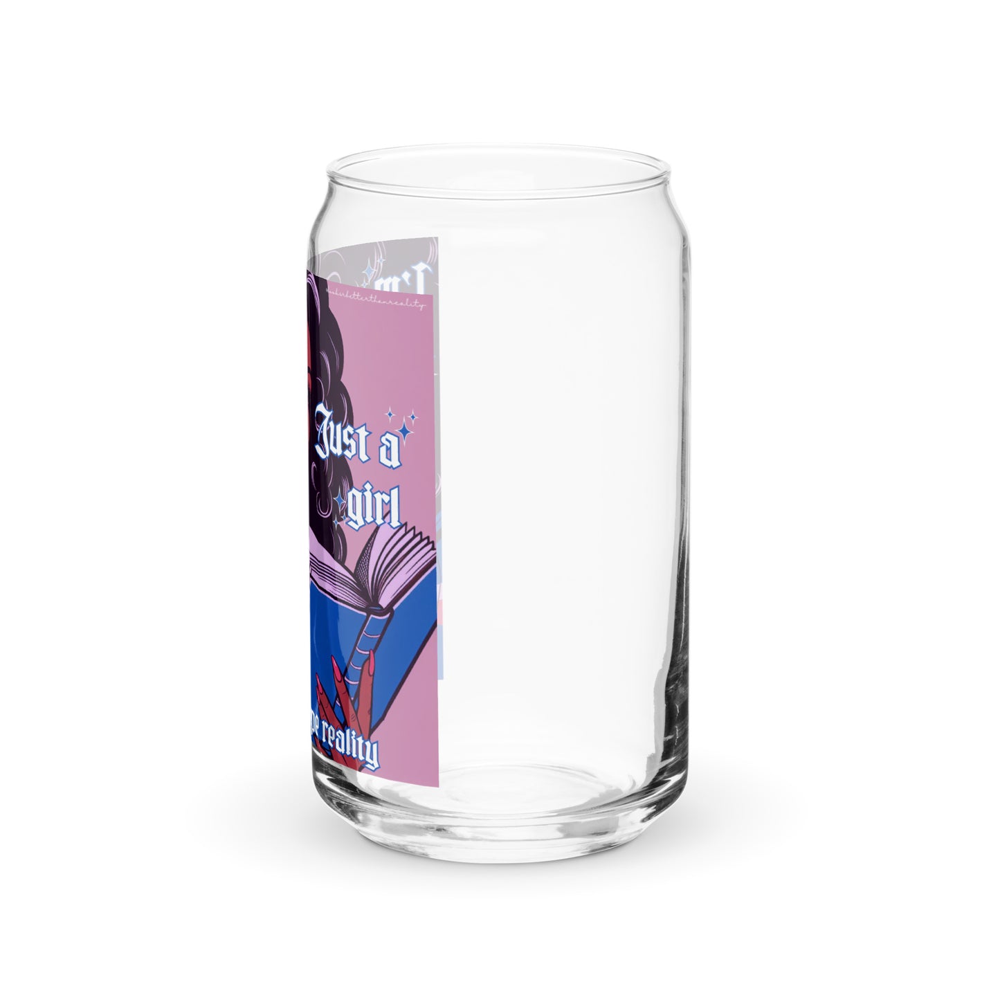 Just A Girl Glass Cup