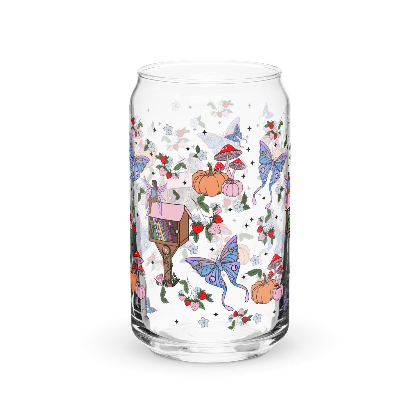 Pumpkin Fairy Glass Cup