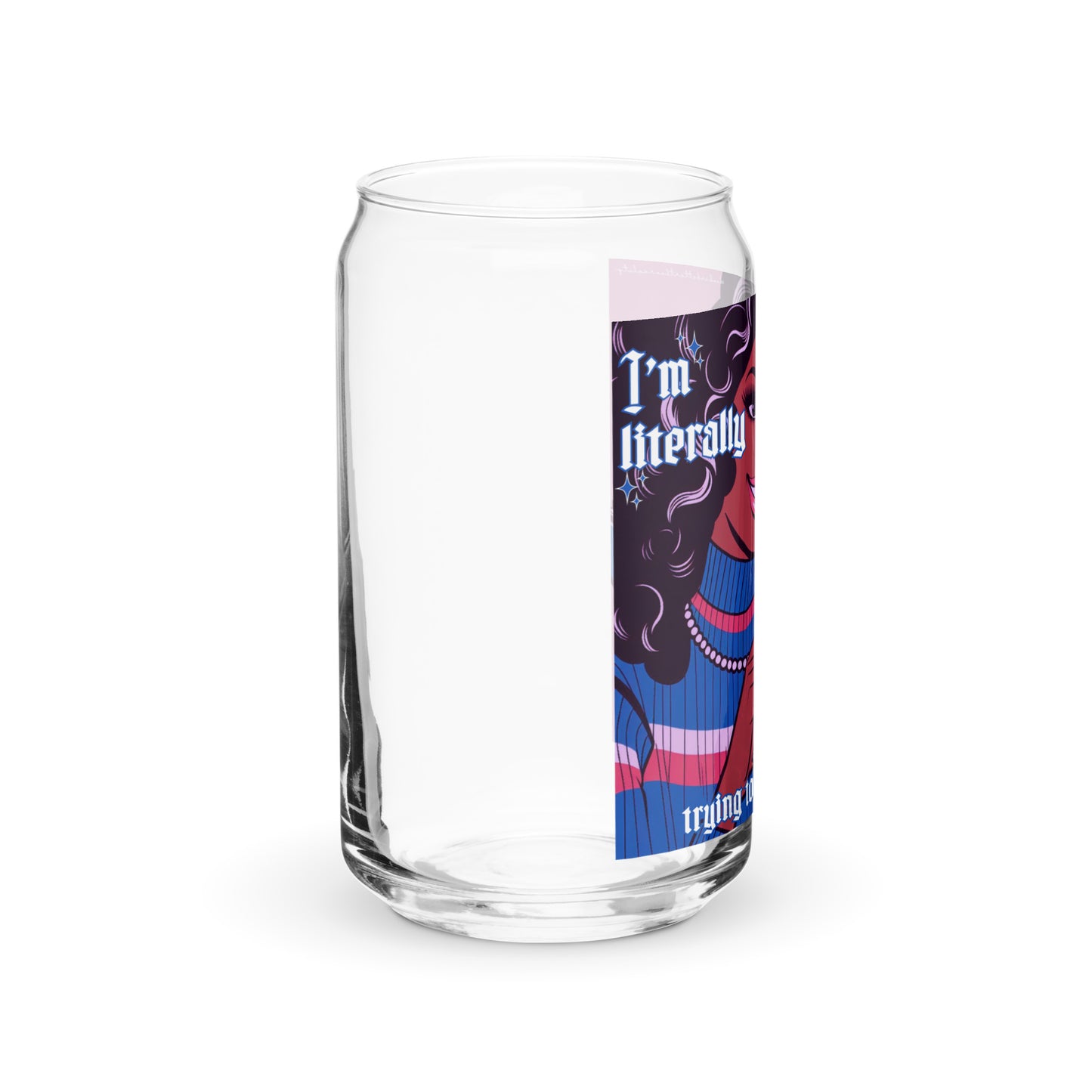 Just A Girl Glass Cup