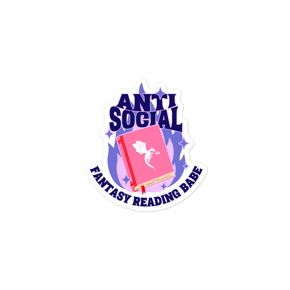 Anti Social Fantasy Babe Sticker