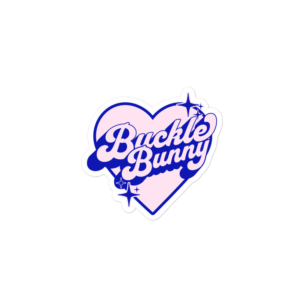 Buckle Bunny Heart Sticker