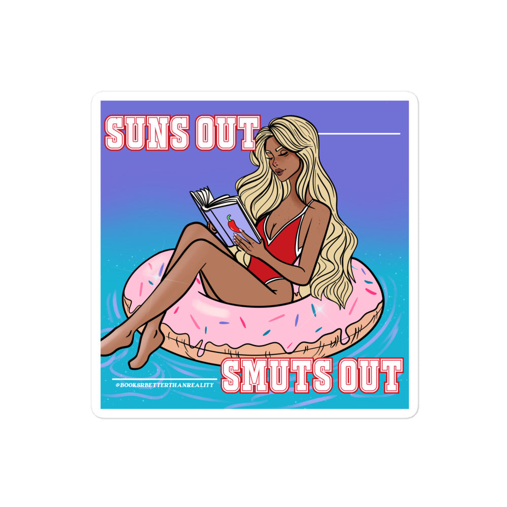 Suns Out Smuts Out Blonde Sticker