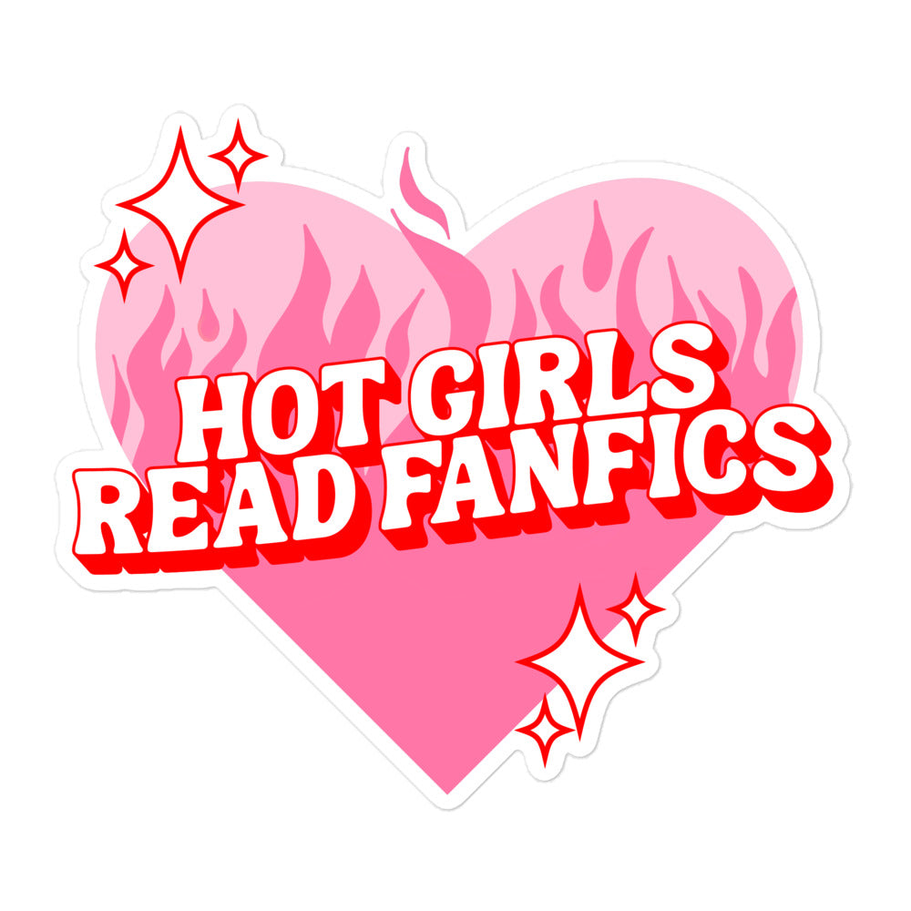 Hot Girls Read FanFics Sticker