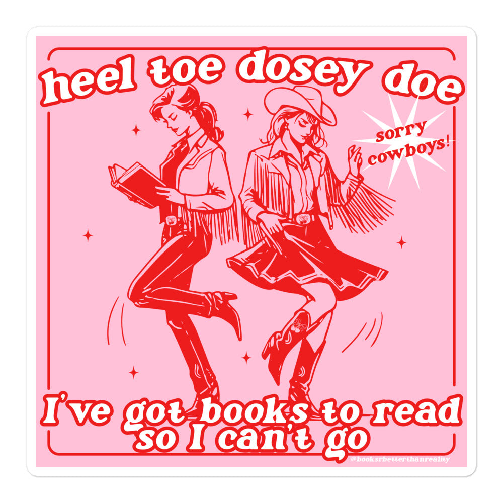 Heel Toe Cowboy Sticker