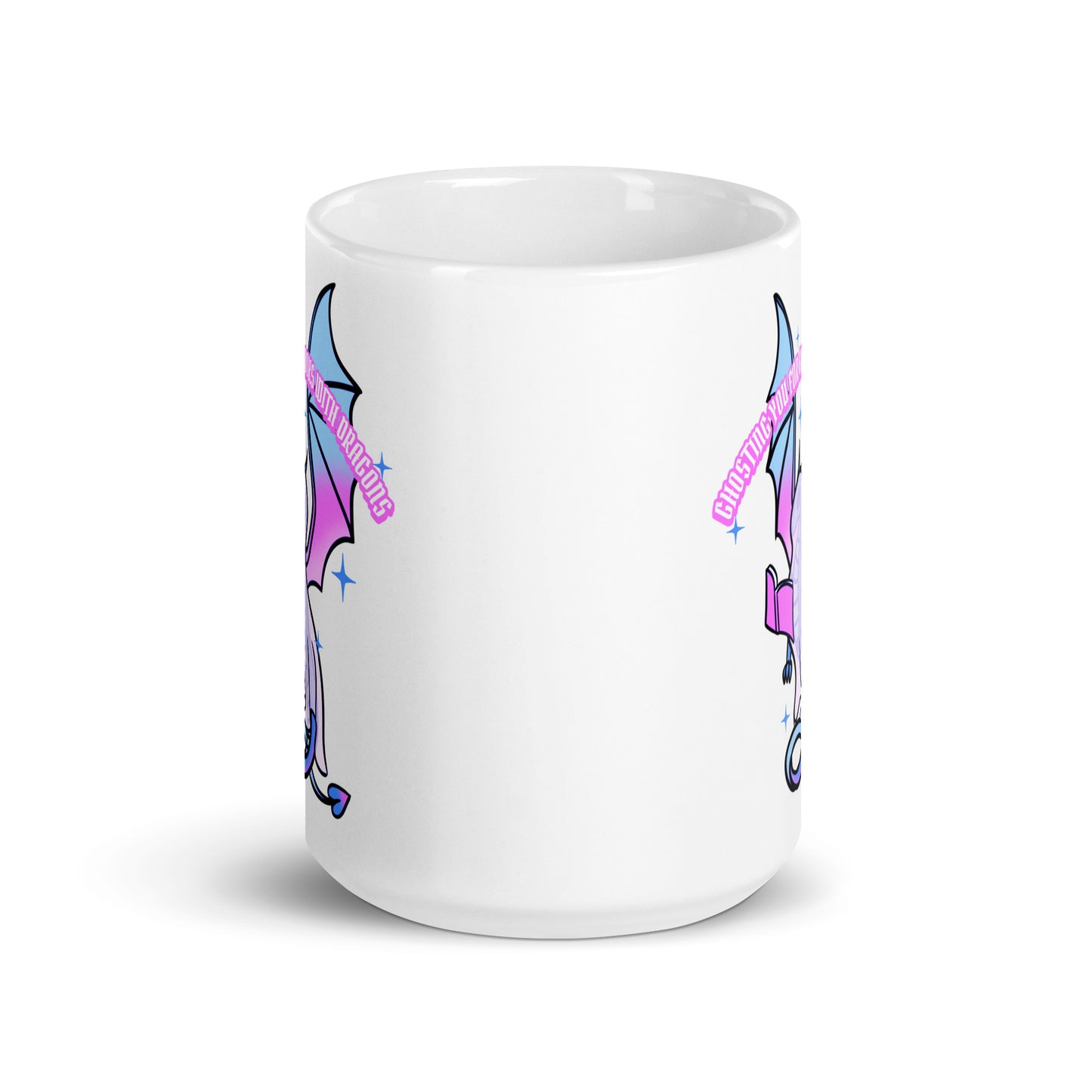 Ghost Book Dragon Mug