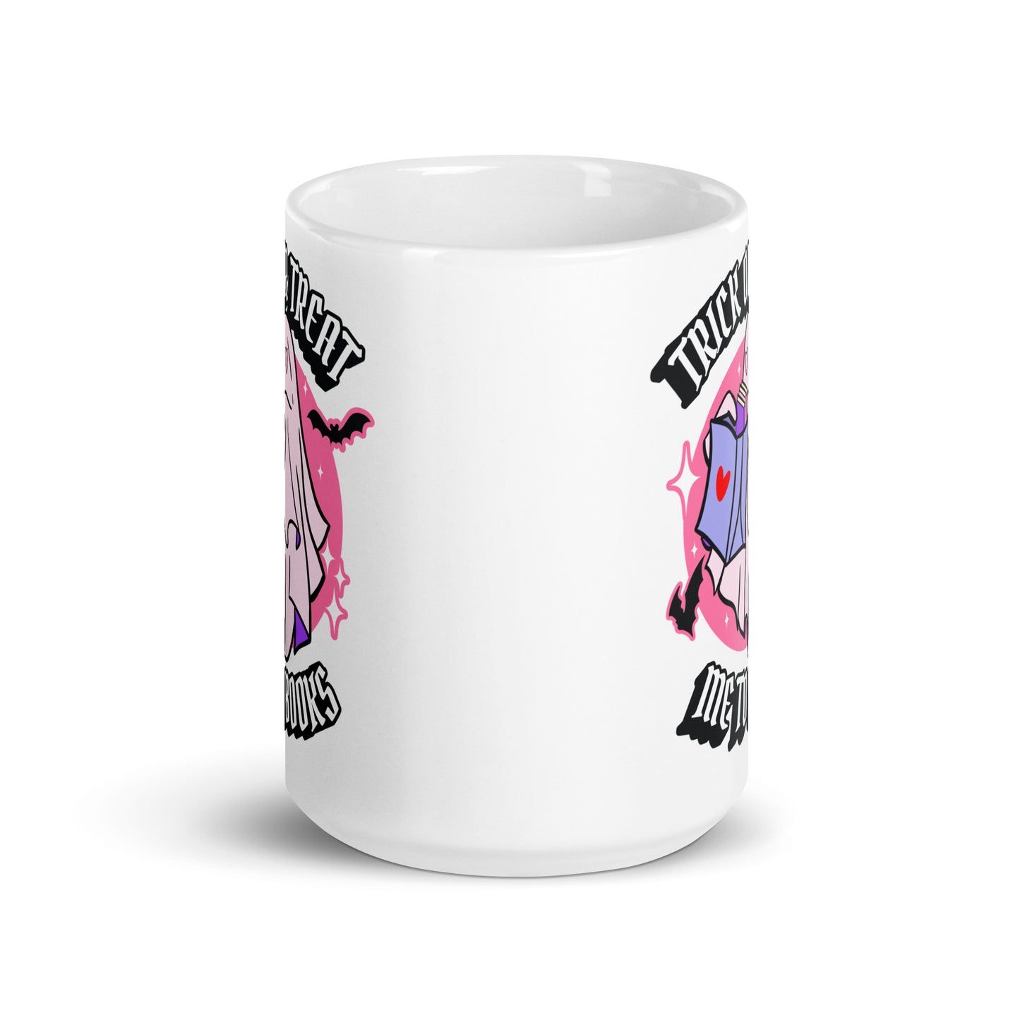 Trick or Treat Me to Books Mug