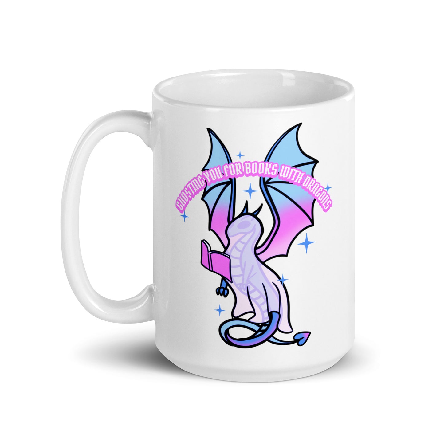 Ghost Book Dragon Mug
