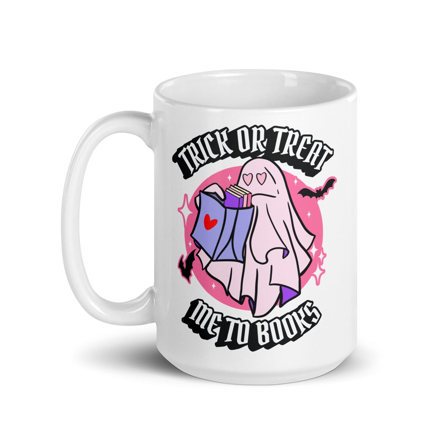Trick or Treat Me to Books Mug