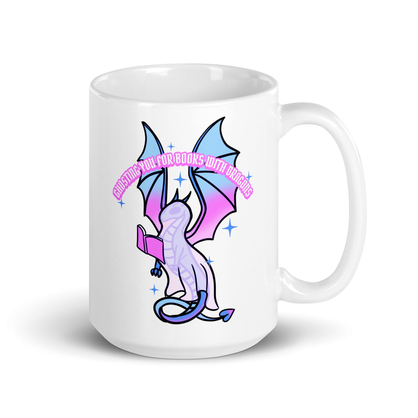 Ghost Book Dragon Mug