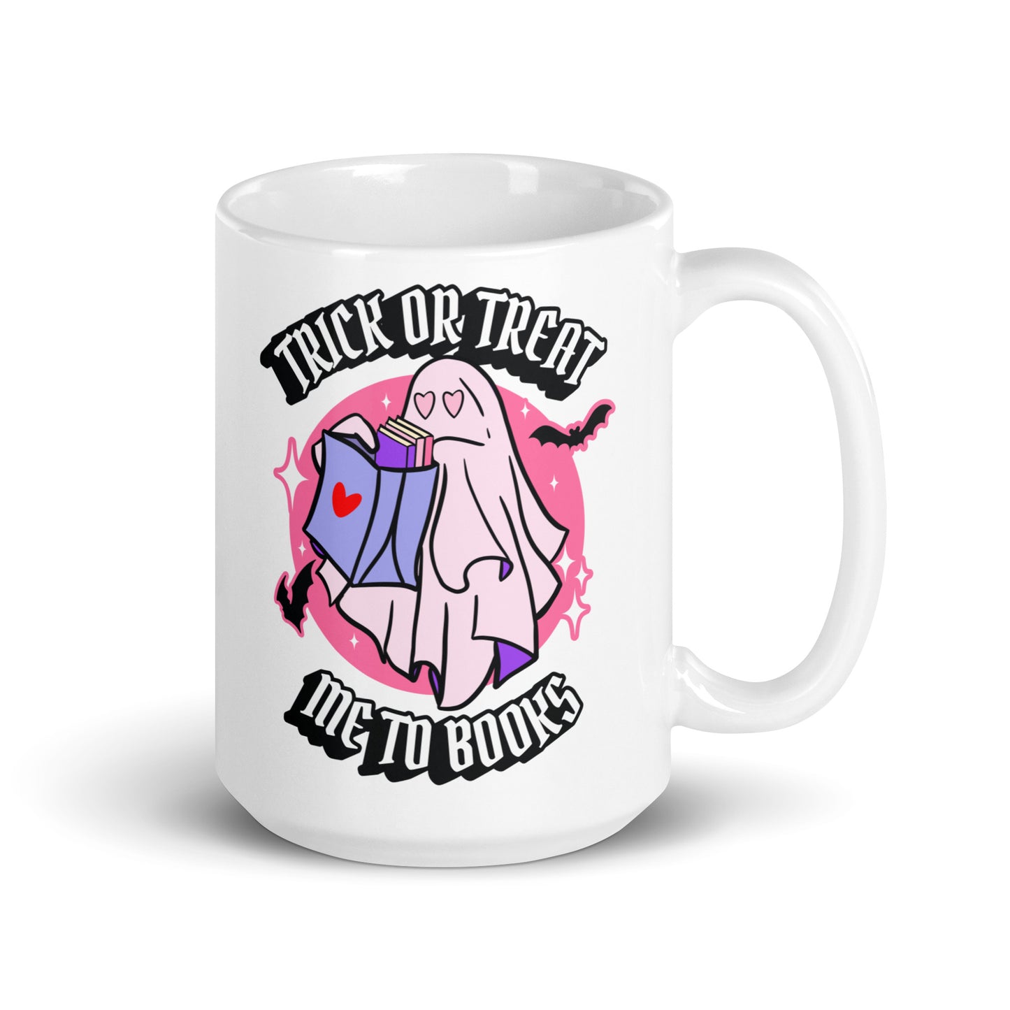 Trick or Treat Me to Books Mug