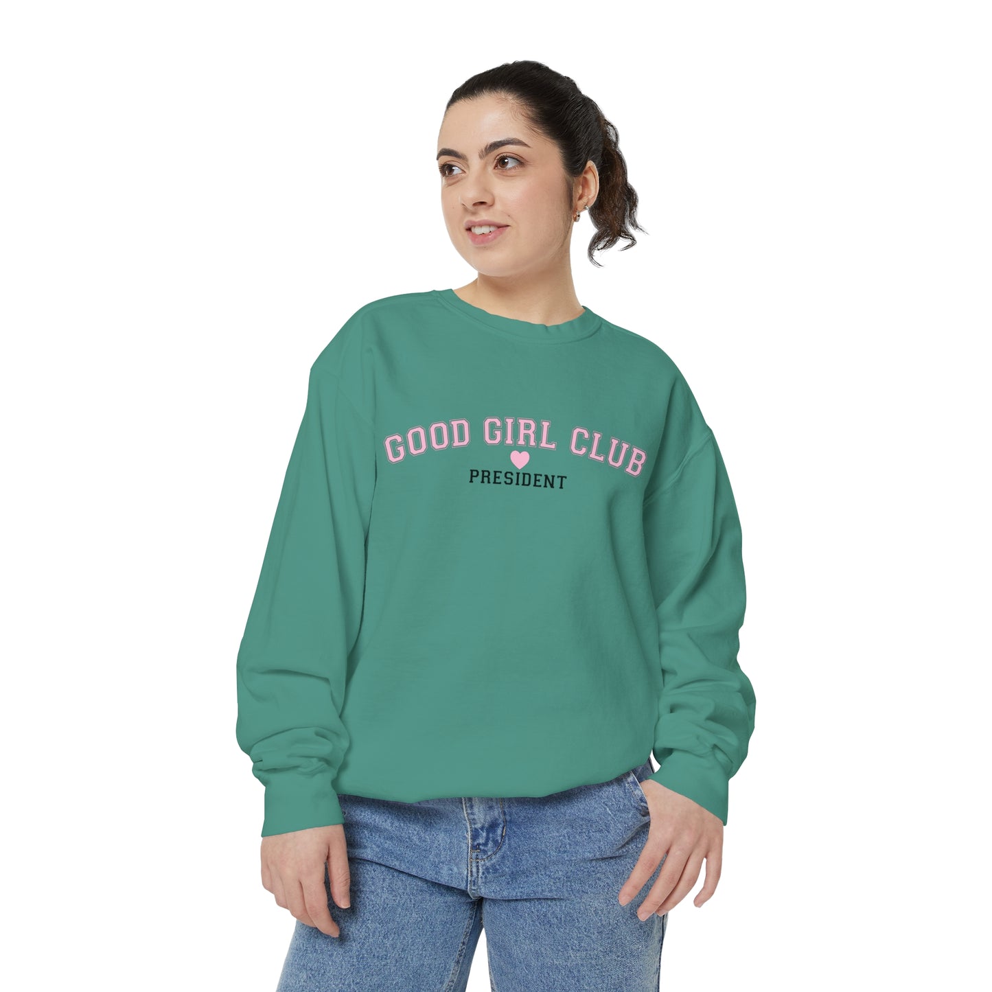 Good Girl Club President Crewneck | Comfort Colors