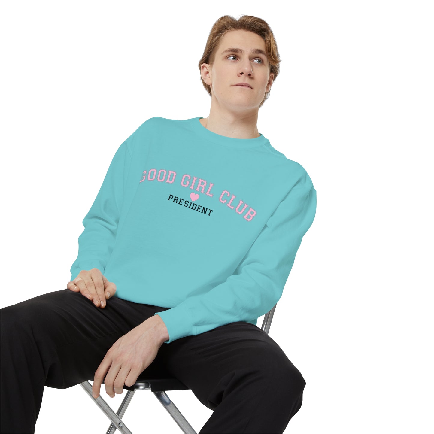 Good Girl Club President Crewneck | Comfort Colors