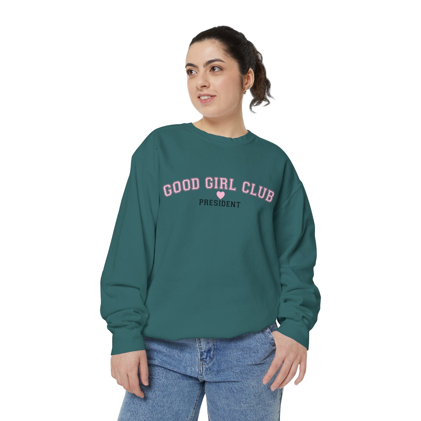 Good Girl Club President Crewneck | Comfort Colors
