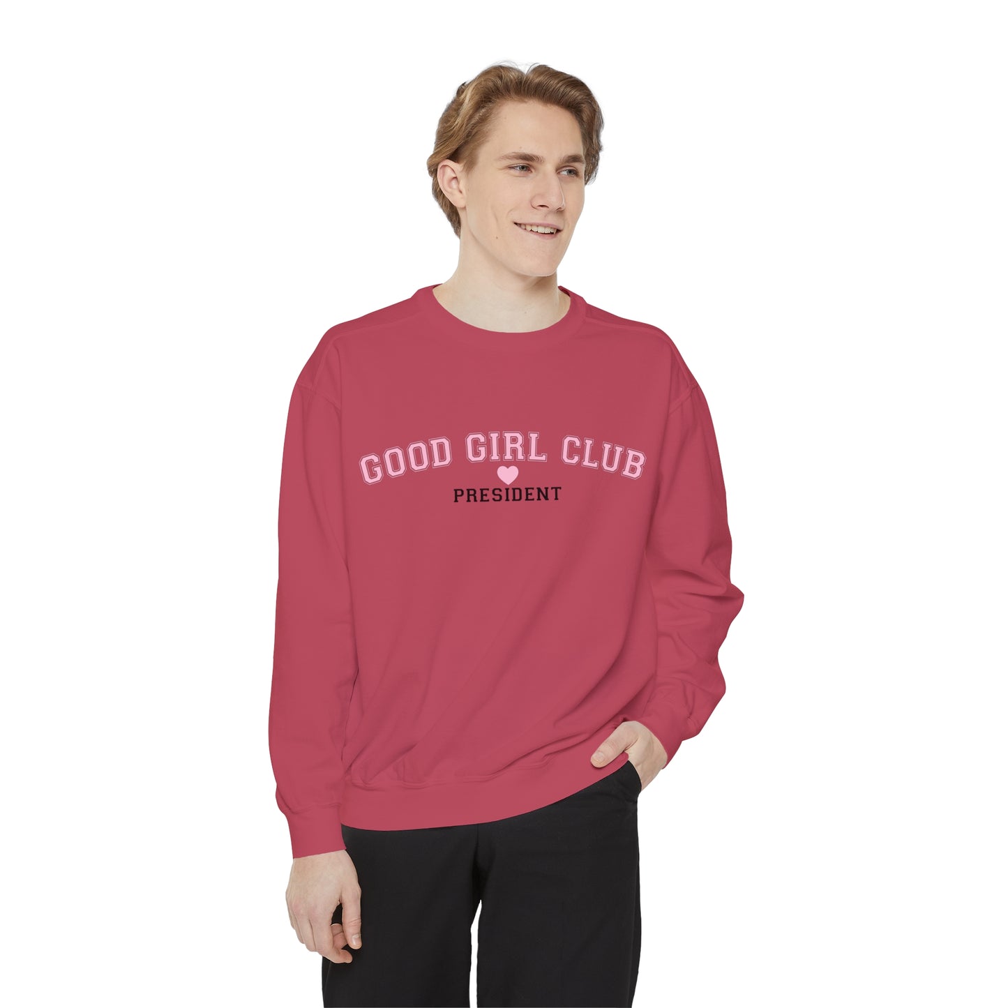 Good Girl Club President Crewneck | Comfort Colors