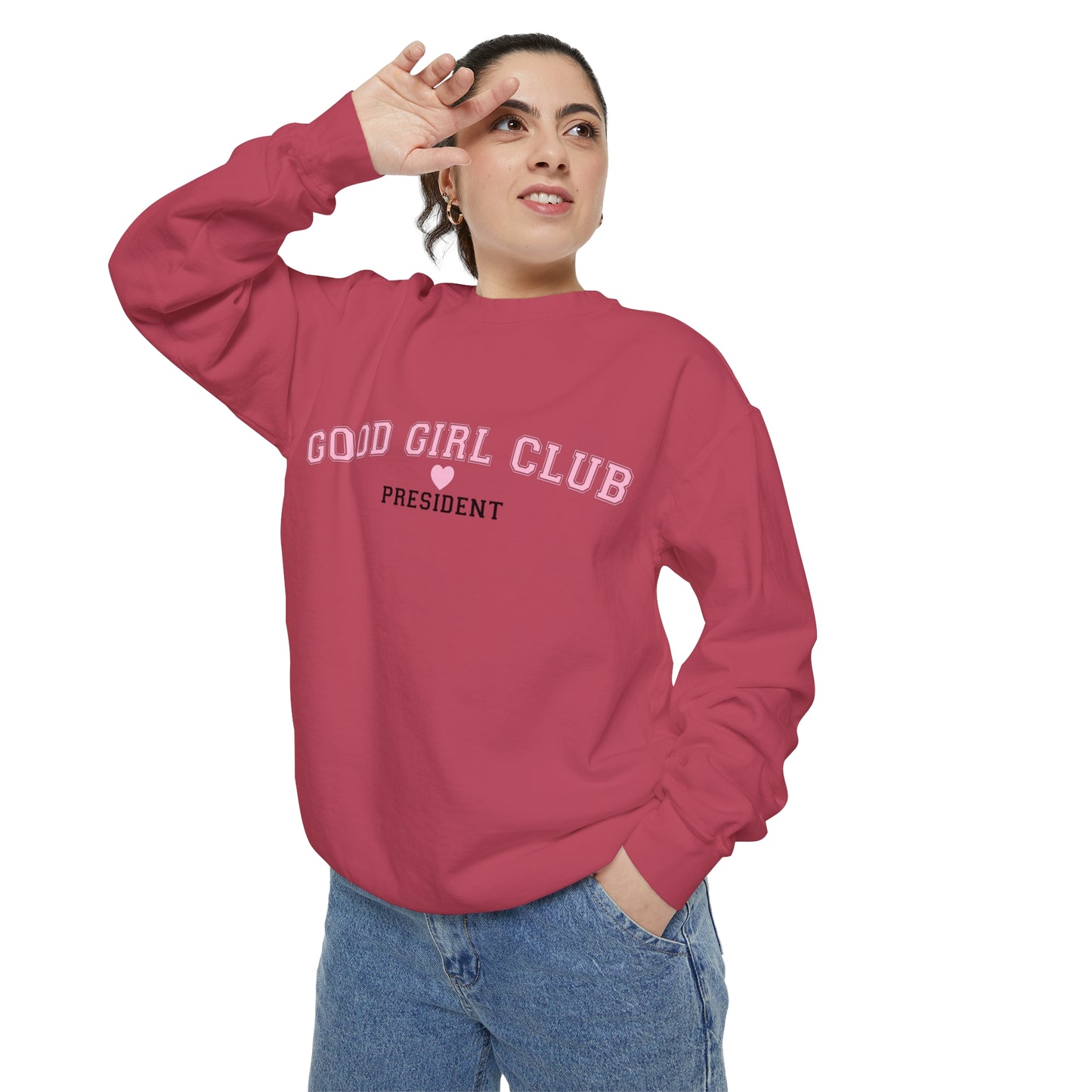 Good Girl Club President Crewneck | Comfort Colors