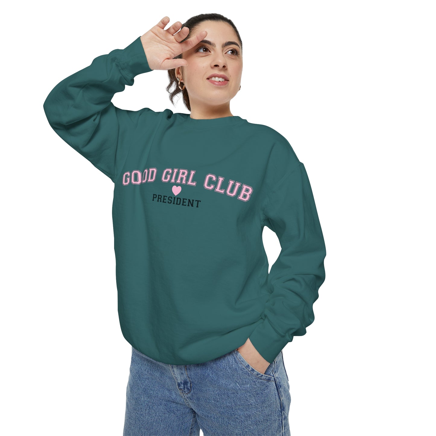 Good Girl Club President Crewneck | Comfort Colors