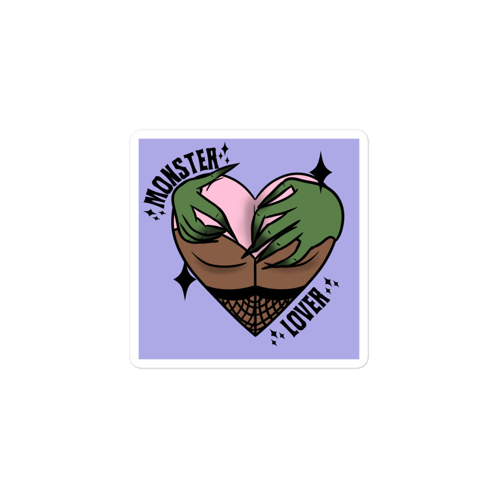 Monster Lover Purple Sticker