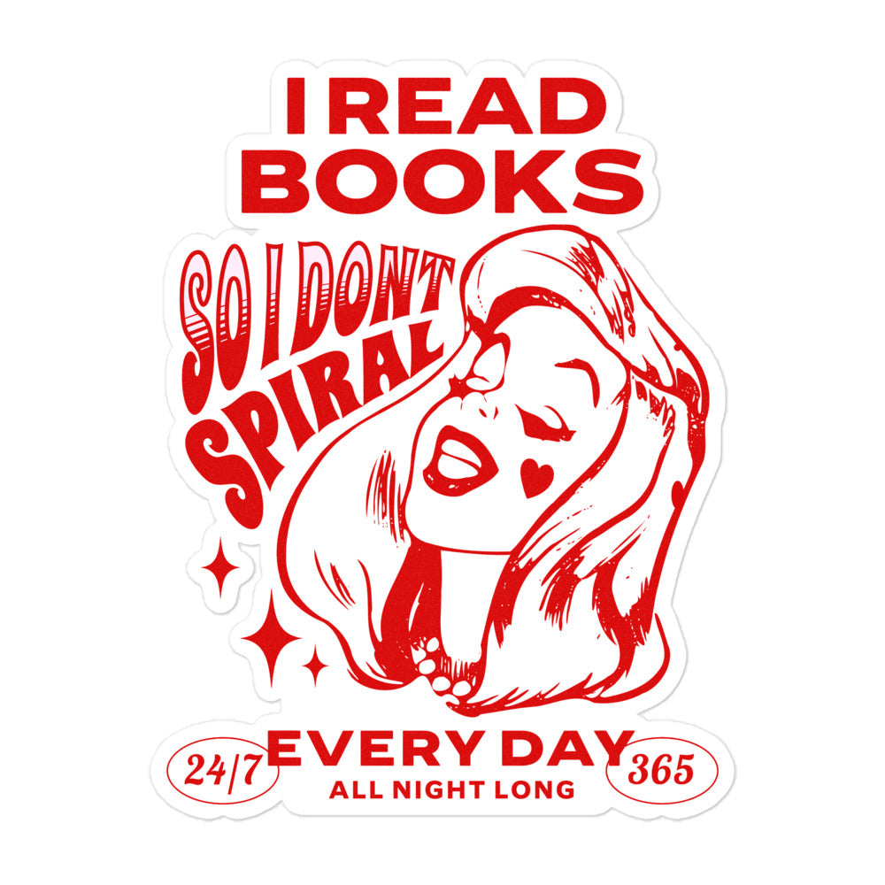 I Read Books Sticker