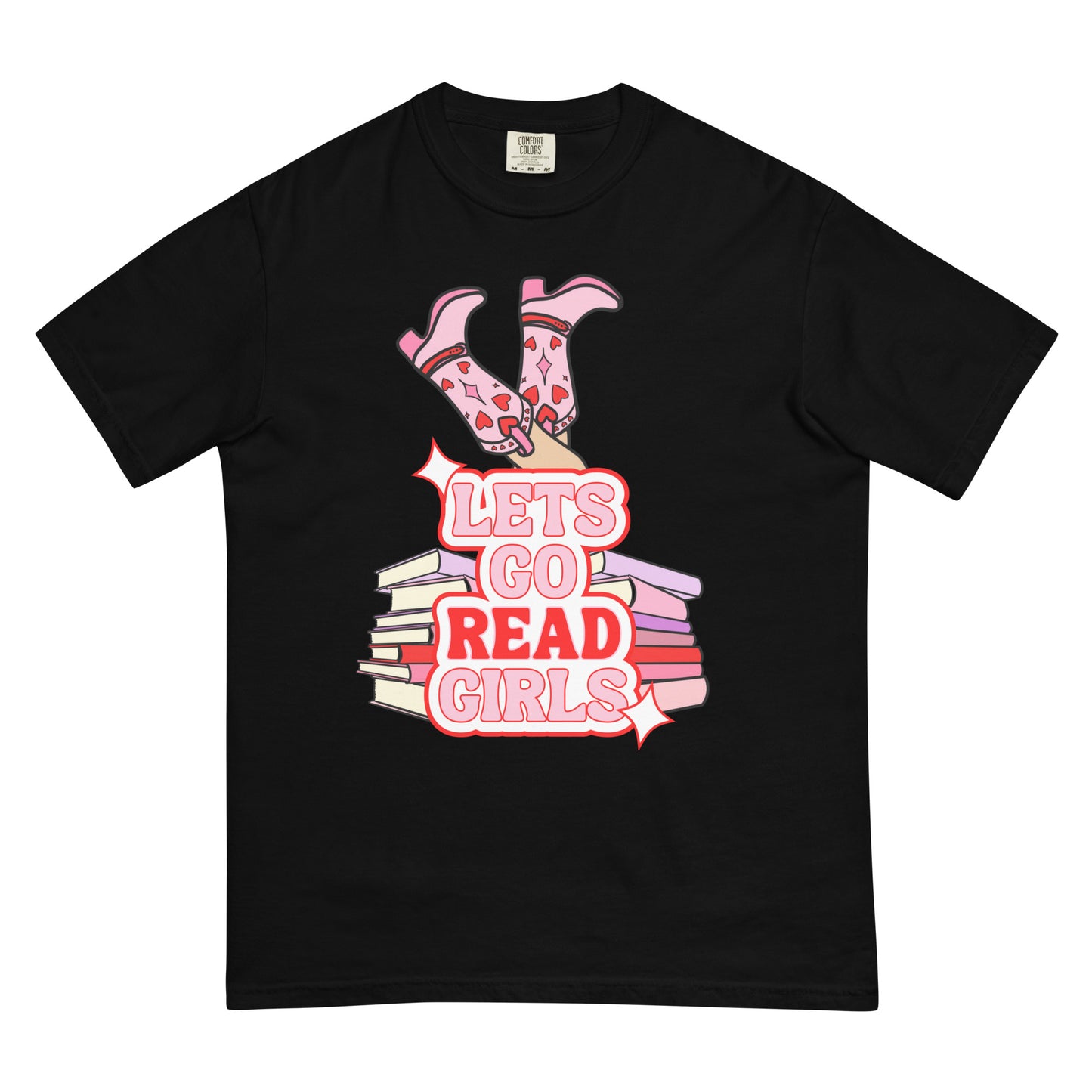 Lets Go (Read) Girls Shirt | Comfort Colors