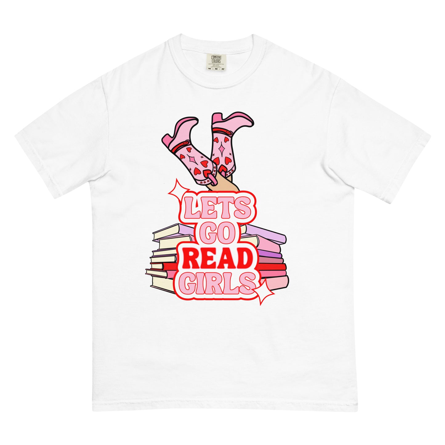 Lets Go (Read) Girls Shirt | Comfort Colors