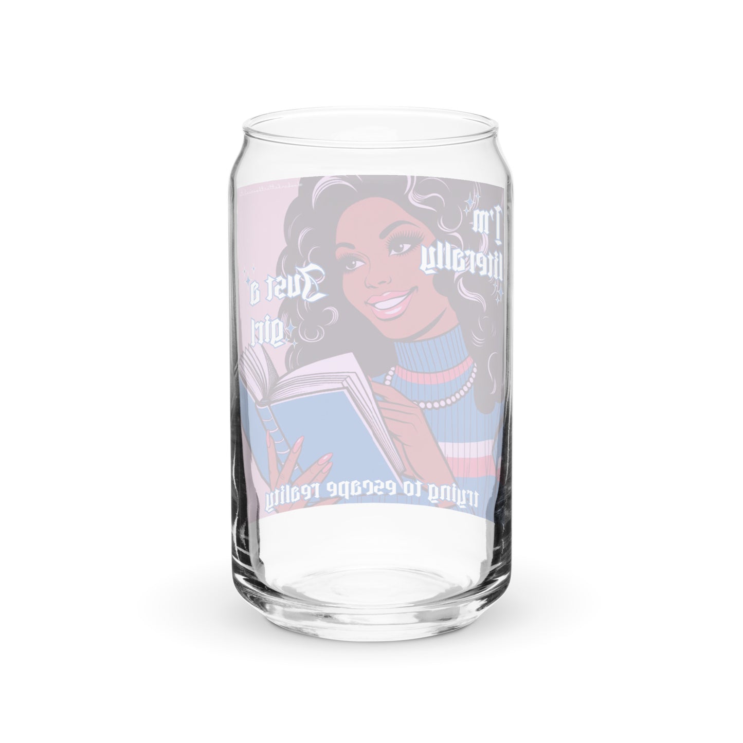 Just A Girl Glass Cup
