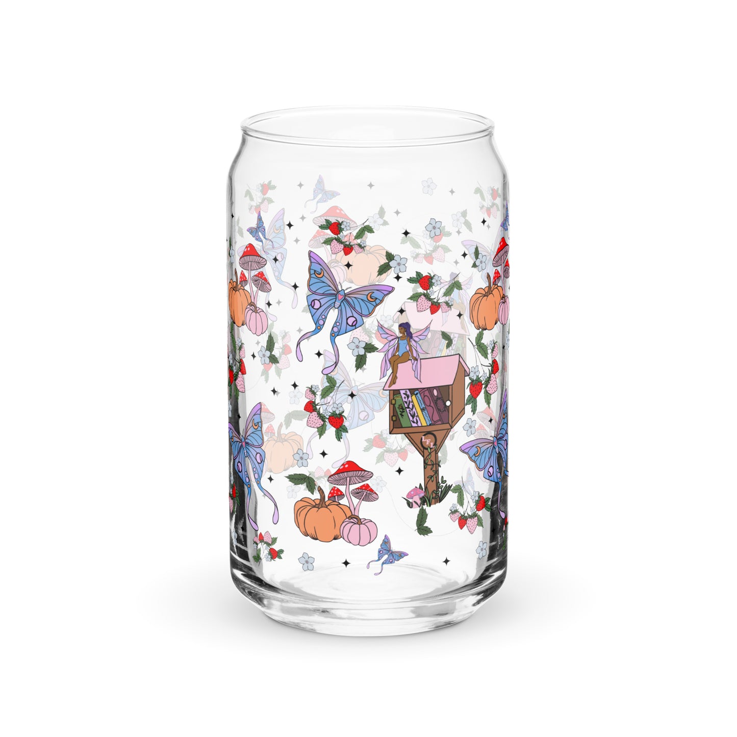 Pumpkin Fairy Glass Cup