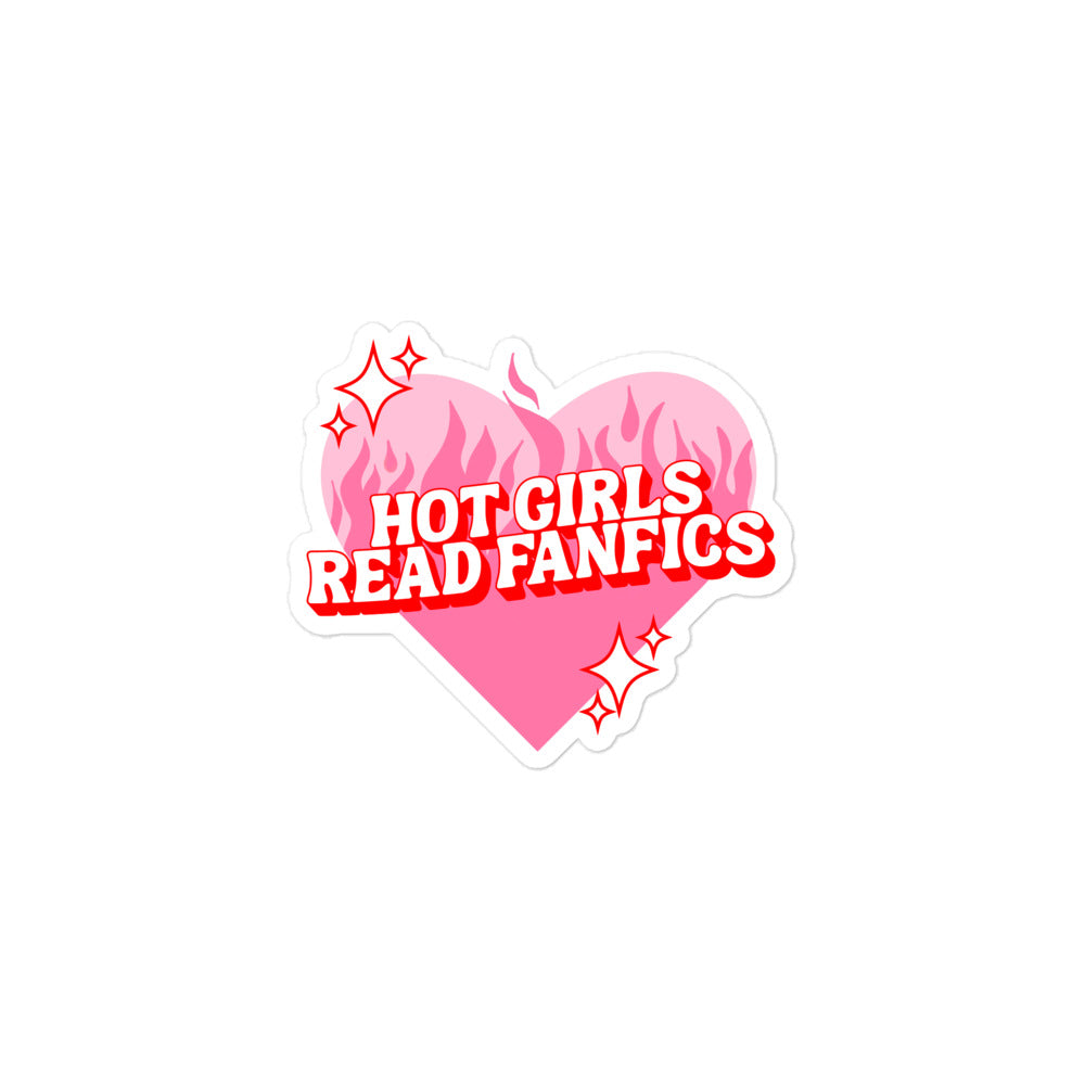 Hot Girls Read FanFics Sticker