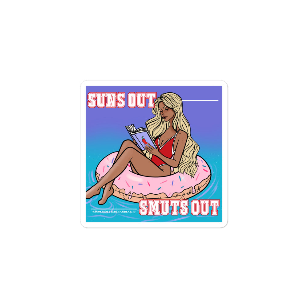 Suns Out Smuts Out Blonde Sticker