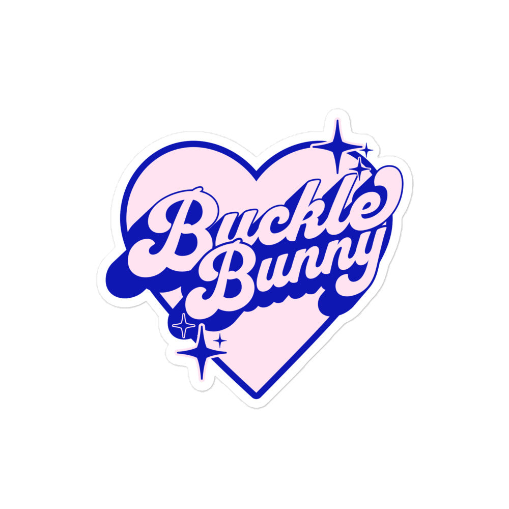 Buckle Bunny Heart Sticker