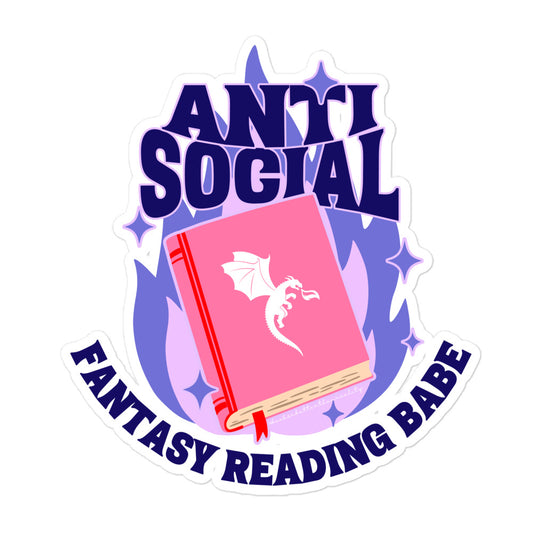Anti Social Fantasy Babe Sticker