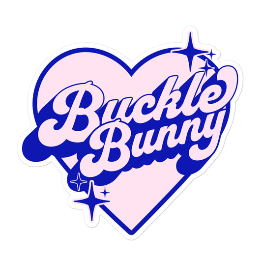 Buckle Bunny Heart Sticker