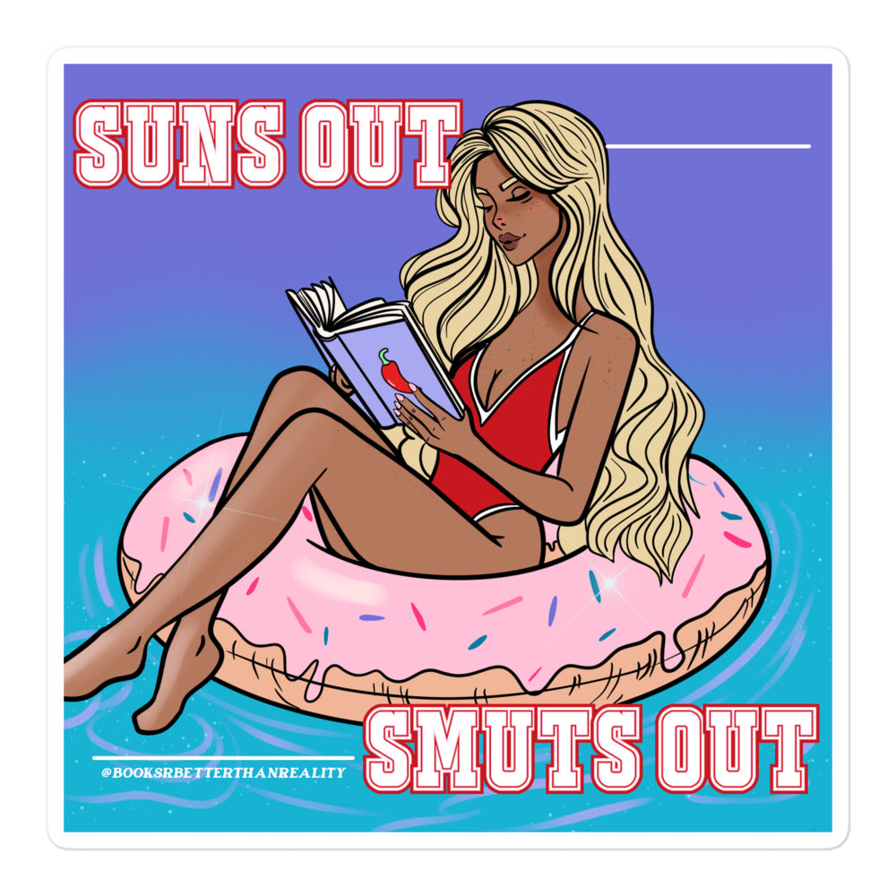 Suns Out Smuts Out Blonde Sticker