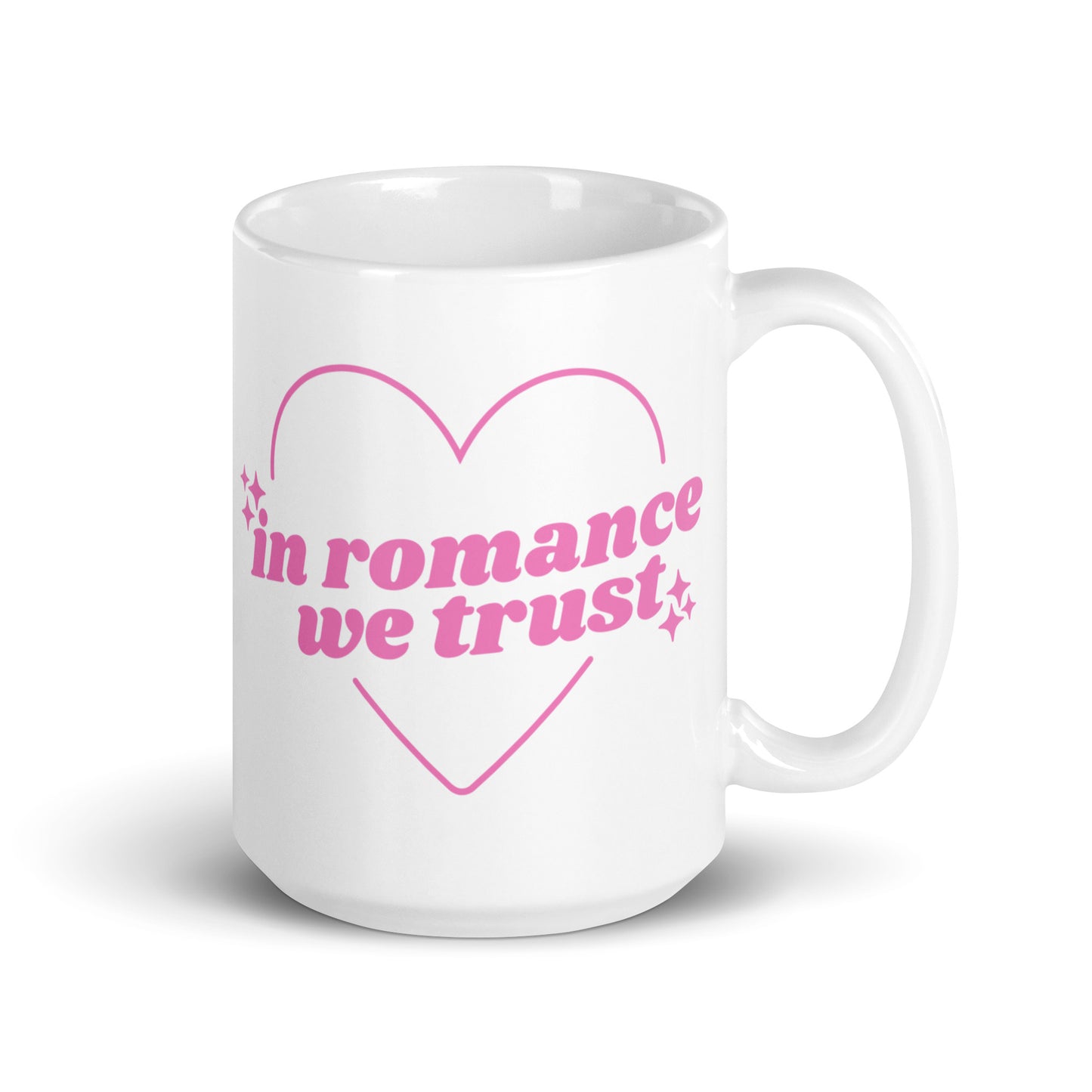 In Romance We Trust Mug