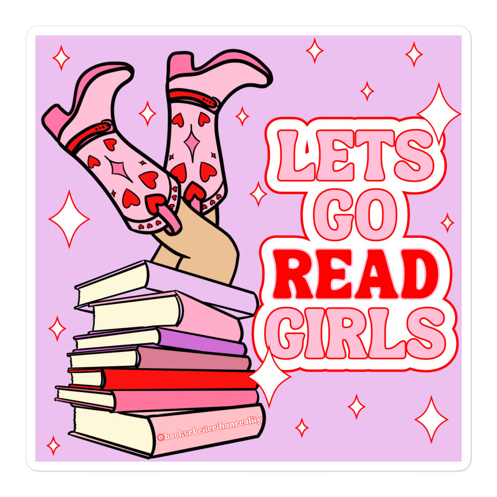 Lets Go (Read) Girls Sticker